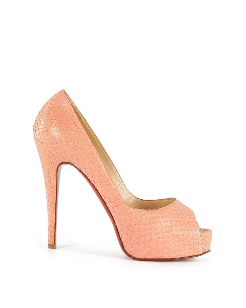 Pink Leather Christian Louboutin Heels