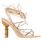 Beige Leather Cult Gaia Heels