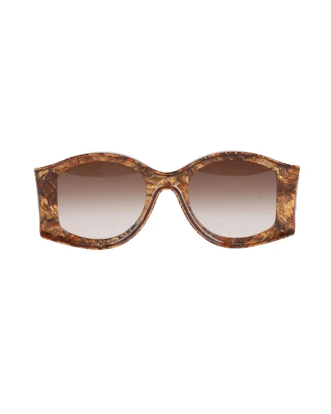 Brown Fabric Loewe Sunglasses