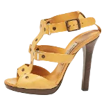 Yellow Leather Jimmy Choo Sandals