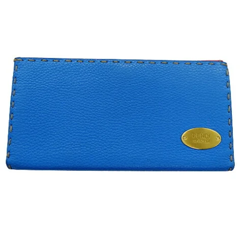 Blue Leather Fendi Wallet