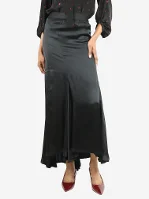 Black Viscose Ann Demeulemeester Skirt