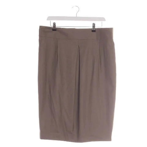 Brown Wool Windsor Skirt