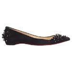 Black Suede Christian Louboutin Flats