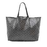 Black Fabric Goyard St Louis Tote