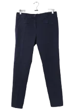 Blue Cotton Lacoste Pants