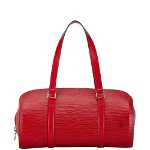 Red Leather Louis Vuitton Soufflot