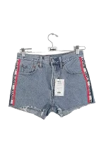 Blue Cotton Levi's Shorts