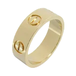 Gold Metal Cartier Ring