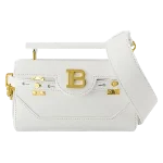 White Leather Balmain Handbag