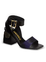 Black Fabric Kat Maconie Sandals