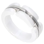 Silver White Gold Chanel Ring