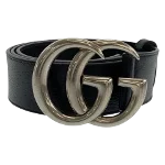 Black Leather Gucci Belt