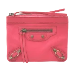 Pink Leather Balenciaga Wallet