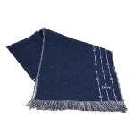 Navy Wool Dior Scarf