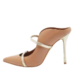 Beige Leather Malone Souliers Heels