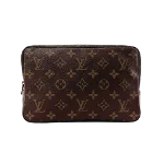 Brown Canvas Louis Vuitton Taiga Toiletry Pouch