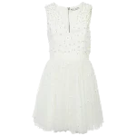 White Tulle Alice + Olivia Dress