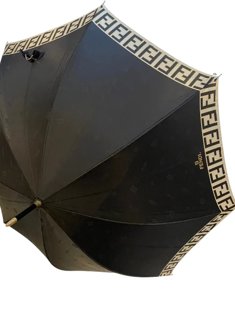 Black Nylon Fendi Umbrella