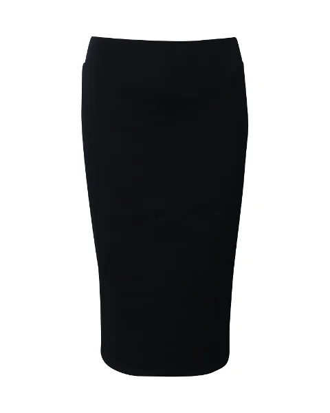 Black Fabric Mugler Skirt
