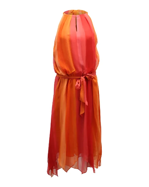 Orange Silk Ralph Lauren Dress
