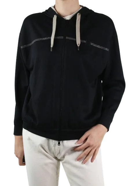 Black Cotton Brunello Cucinelli Sweatshirt