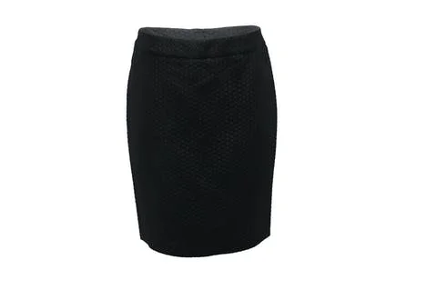 Black Polyester Armani Skirt