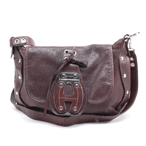 Brown Leather Hogan Crossbody Bag