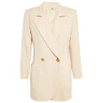 Beige Linen Valentino Blazer