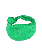 Green Leather Bottega Veneta Mini Jodie 