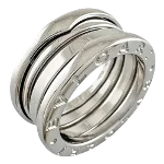 Silver White Gold Bvlgari Ring