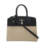 Beige Leather Louis Vuitton City steamer