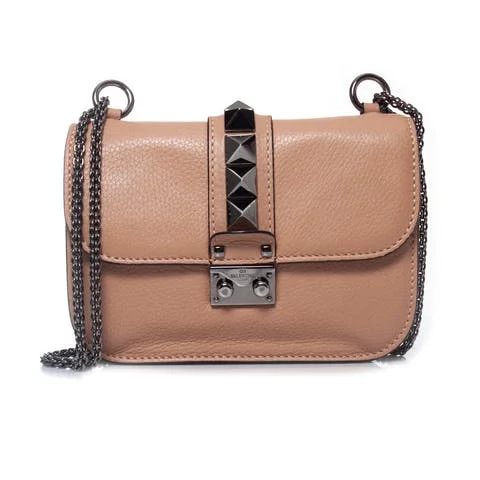 Pink Leather Valentino Handbag