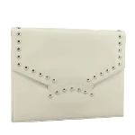 Beige Leather Saint Laurent Clutch