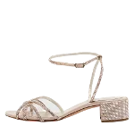 Beige Leather Rene Caovilla Sandals