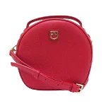 Red Leather Furla Shoulder Bag