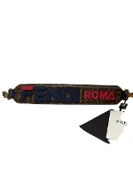 Brown Leather Fendi Key Chain