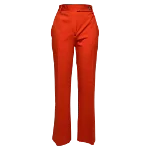 Red Fabric Victoria Beckham Pants