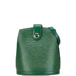 Green Leather Louis Vuitton Cluny