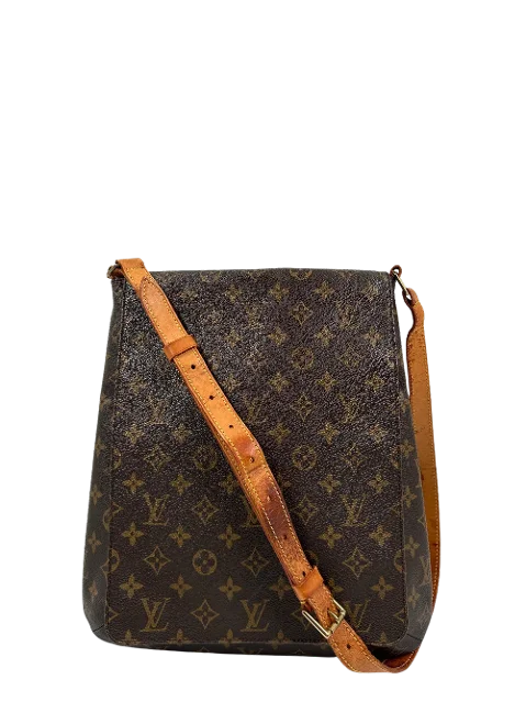 Brown Coated Canvas Louis Vuitton Musette Salsa