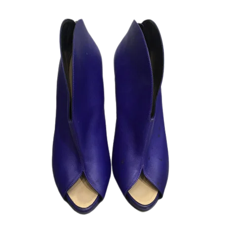 Blue Leather Giuseppe Zanotti Boots