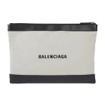 Black Leather Balenciaga Pouch