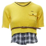 Yellow Wool Dsquared Sweater