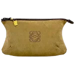 Brown Suede Loewe Clutch