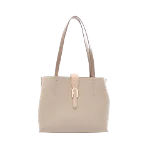 Beige Leather Furla Shoulder Bag