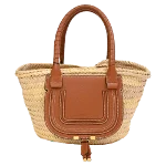 Beige Raffia Chloé Marcie