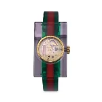Green Stainless Steel Gucci Watch