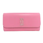 Pink Leather Cartier Wallet