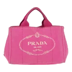 Pink Canvas Prada Tote