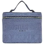 Blue Canvas Dior Vanity Bag